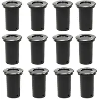 vidaXL Inbouwspots voor buiten, 12 stuks, rond