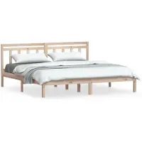 vidaXL Bedframe massief hout 180x200 cm