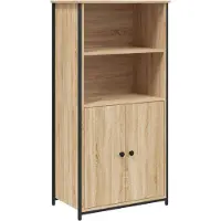 vidaXL Hoge kast Sonoma-eikenhout, 62x36x121,5 cm, houtvezel