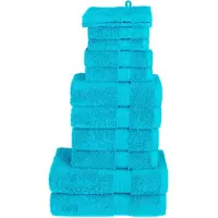 vidaXL 12-delige Handdoekenset SOLUND 600 g/m² turquoise