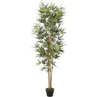 vidaXL Kunstplant bamboe 552 bladeren 120 cm groen