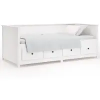 vidaXL Slaapbank zonder matras 90x190 cm massief grenenhout wit