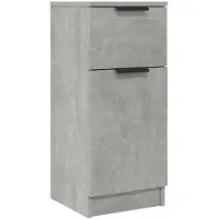 vidaXL Dressoir 30x30x70 cm bewerkt hout betongrijs