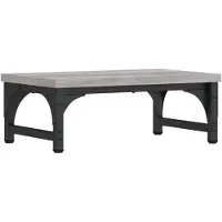 vidaXL Monitorstandaard 37x23x14 cm bewerkt hout grijs sonoma eiken
