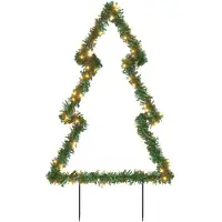 vidaXL Kerstverlichting met grondpinnen boom 115 LED's 90 cm