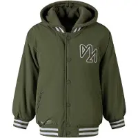 MINOTI Geborduurde baseball-varsityjas voor jongens (Khaki)