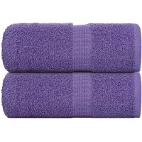 vidaXL Gastendoekjes FROGN 2 st 30x50 cm 360 g/m² paars
