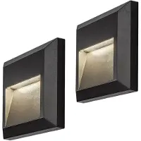 Rabalux - wandlamp voor buiten - LED 4W - Antraciet, Trento - IP65 - 230V - 4000 K - 2 stuks