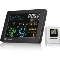 Bresser Weerstation - MeteoTemp Baro - Met Kleurendisplay - Voor Binnen en Buiten