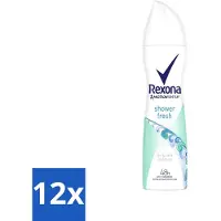 Rexona 12 x - Shower Fresh - Deodorant Spray - Anti-transpirant - 150 ml - Shower Fresh - Deodorant Spray - Anti-transpirant - 48 Uur Bescherming - MotionSense