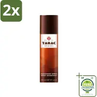 Tabac Original - Deodorant Spray - Anti-transpirant - 200 ml - Voordeelverpakking - 2 stuks - Original - Anti-transpirant