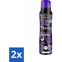 Vogue 2 x Charming Parfum Deodorant 150 ml - Parfum Deodorant - Geur - 24 Uur Bescherming - Zweetbescherming - Japanse Kersenbloesem