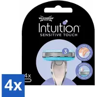 Wilkinson - Intuition Sensitive Touch, navulmesjes - met aloë vera - 3 scheermesjes - voordeelverpakking - 4 stuks