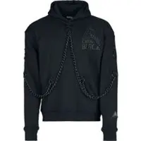 Chemical Black - Gothic Trui met capuchon - Ash Vale Hood Mens Black - S tot 4XL - voor Mannen - zwart - Maat M