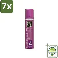 Proset 7 x Haarspray Ultra Sterk 300 ml - Grootverpakking - Haarspray - 48 Uur Fixatie - Ultra Sterk - ProVitamine B5 - Langdurige Fixatie