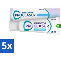 Sensodyne 5 x - Tandpasta - Proglasur Gentle Whitening - Verheldert Glazuur - 75 ml - Voordeelverpakking - 5 stuks