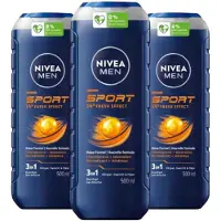 Nivea 3x Shampoo & Shower gel 3in1 For Men Sport 500 ml