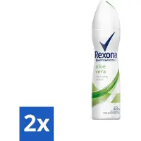 Rexona 2 x - Fresh Aloe Vera - Deodorant Spray - 150 ml - Deodorant Spray - Aloë Vera - 48 Uur Bescherming - Zweet En Geur - Huid Verzorging