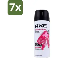 Axe 7 x - Deodorant Bodyspray - 48hrs Non Stop Fresh - Anarchy For Her - Rose & Bergamot - 150 ml - Anarchy For Her - Deodorant - Bodyspray - 48h Fresh - Rose & Bergamot