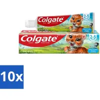 Colgate 10 x - Bubble Fruit - Kindertandpasta - Voor 2 tot 5 jaar oud - 50ml - Voordeelverpakking - 10 stuks