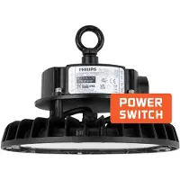 LEDVION - LED High bay, IP65, 100-80-55W, 175 lm/W, Driver, 6500K, Dimbaar, UFO lamp voor, werkplaatsverlichting, halverlichting, plafondlamp werkplaats
