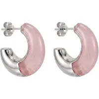 Purelei Oorbellen 'Natural Grace' pink / zilver