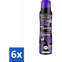 Vogue 6 x Charming Parfum Deodorant 150 ml - Parfum Deodorant - Geur - 24 Uur Bescherming - Zweetbescherming - Japanse Kersenbloesem