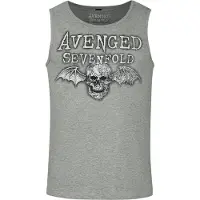 Avenged Sevenfold Tanktop - Logo - S tot 4XL - voor Mannen - grijs - Maat M