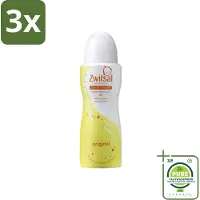 Zwitsal 3 x Deodorant Original 100 ml - Grootverpakking - Deodorant Spray - Fris Geurend - Huidvriendelijk - Deodorant Spray - Tieners Deodorant