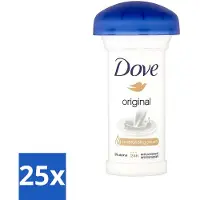 Dove 25 x - Deodorant - Roll-on - Original - Frisse geur en bescherming - 50 ml - Deodorant Stick - Anti-transpirant - Okselbescherming - Zweetgeur - Gevoelige Huid
