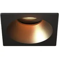 LEDVION – LED Inbouwspot Vierkant 81x81mm – Zwart – Dimbaar – Kantelbaar – GU10 – 2700K – 3W – IP20