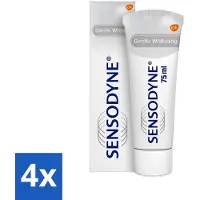 Sensodyne 4 x - Tandpasta - Gentle Whitening - Voor Gevoelige Tanden - 75 ml - Gevoelige Tanden - Tandpasta - Witte Tanden - Tandglazuur - Verkleuringen