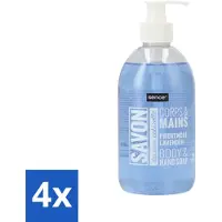 Sence 4 x - Provencal Lavendel - Handzeep - Savon - 500 ml - Handzeep - Lavendel Geur - Vloeibare Handzeep - Handzeep Provencal Lavendel - Handzeep 500 Ml