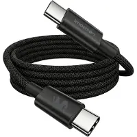 IMoshion Braided USB-C naar USB-C kabel 100W - 1 meter - Zwart