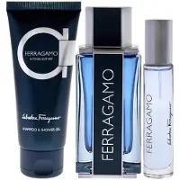 Salvatore Ferragamo Ferragamo for Men Gift Set EDT 100 ml + Shower Gel & Shampoo 100 ml + EDT 15 ml