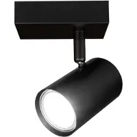 LEDVION LED Plafondspot Zwart 1-lichts Rechthoek GU10 3W koud wit