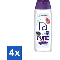 Fa 4 x - Douchegel - Pure Freshness - Acai & Guave - Verfrissend & Verzorgend - 250 ml - Douchegel - Acai - Guave - Verfrissend - Verzorgend