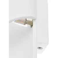 LINDBY Wandlamp Desirio, dimbaar, wit / opaal, Woon-/ Eetkamer, Gips / Klei, Modern, wandlamp