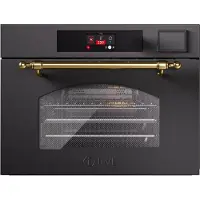 ILVE Compact 45cm 3 in 1 oven/stoom/magnetron Nost. Rood Brons - Inbouw