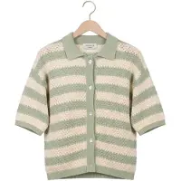 Ydence Dames Tops & T-shirts Knitted Top Janouk - Groen - Maat M