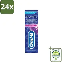 Oral-B - 3D White Vitalize - Tandpasta - Whitening - 75 ml - Voordeelverpakking - 24 stuks - Tandpasta whitening - Tanden versterken