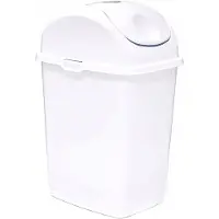 Katex Slim Afvalbak 10L Wit - Ideaal voor Keuken en Badkamer