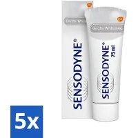 Sensodyne 5 x - Tandpasta - Gentle Whitening - Voor Gevoelige Tanden - 75 ml - Gevoelige Tanden - Tandpasta - Witte Tanden - Tandglazuur - Verkleuringen