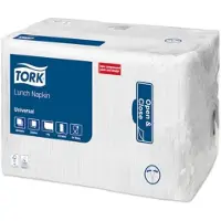 Tork 509308 Lunchservet 33 x 33 cm wit 1-laags, achtste vouw 8 x 500 stuks/doos