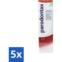 Parodontax 5 x - Tandpasta - Whitening - 75ml - Tandpasta - Tanden Witter Maken - Tandplak Verwijderen - Bloedend Tandvlees - Fluoride
