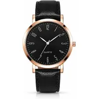 LGT JWLS Regent Zwart Zwart Herenhorloge Roségoudkleurig met Zwarte Band