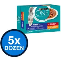 Purina One 5x - Senior Rund & Kip - Kattenvoer Natvoer - 8x85g