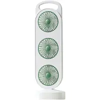 VHV -Bureauventilator met Drievoudige Turbine - Stille High-Speed Tafelventilator - 3 Turbo Fans voor Optimale Koeling - Energiezuinige Ventilator voor Kantoor, Slaapkamer en Thuiswerkplek - Groen