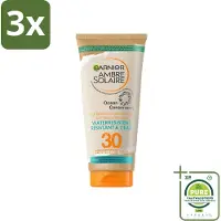 Garnier 3 x - Ambre Solaire - Waterresistente Beschermende Zonnebrandmelk - SPF 30 - 175 ml - Grootverpakking - Zonbescherming - Zonnebrandmelk - SPF 30 - Waterresistent - Olievrije
