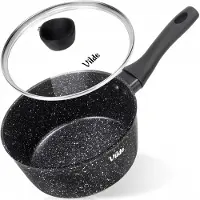 Artemis Granit Pan met Deksel 16cm 1.1L - Ideaal voor Koken & Stoven
